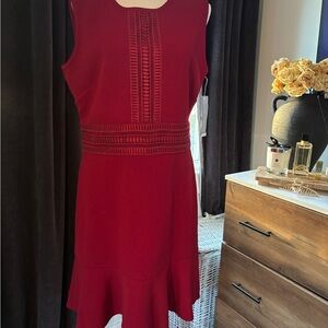 London Times Red Mini Dress